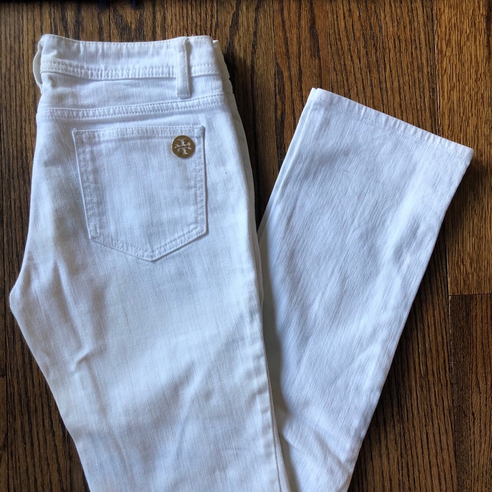 Tory Burch Jeans - white, size 26, straight leg